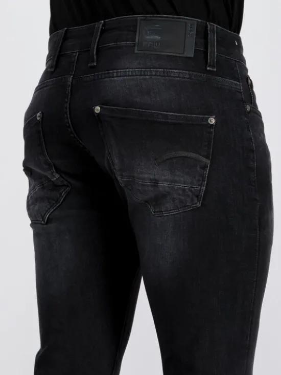G-STAR Jeansy 51010-A634-A592 Czarny Slim Fit