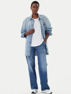 G-STAR Jeansy Judee Carpenter D23590-D536 Niebieski Loose Fit