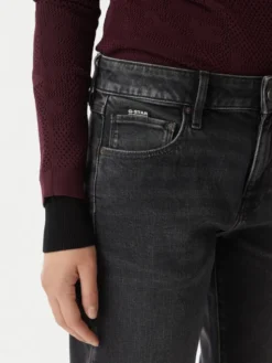 G-STAR Jeansy Kate D15264-C293 Szary Boyfriend Fit