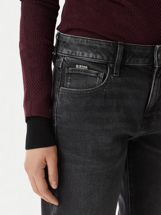 G-STAR Jeansy Kate D15264-C293 Szary Boyfriend Fit