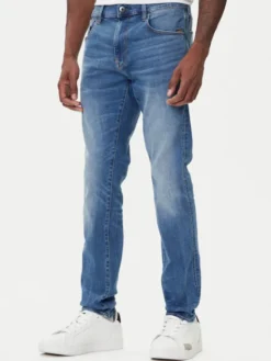 G-STAR Jeansy Revend 51010-8968-6028 Granatowy Skinny Fit