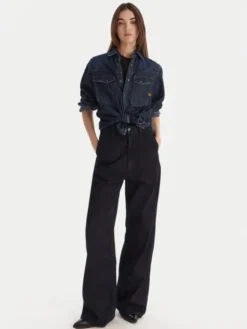 G-STAR Jeansy Roos D27705-D536 Granatowy Wide Leg