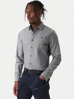 G-STAR Koszula Bristum 2.0 D23553 E071 Szary Slim Fit
