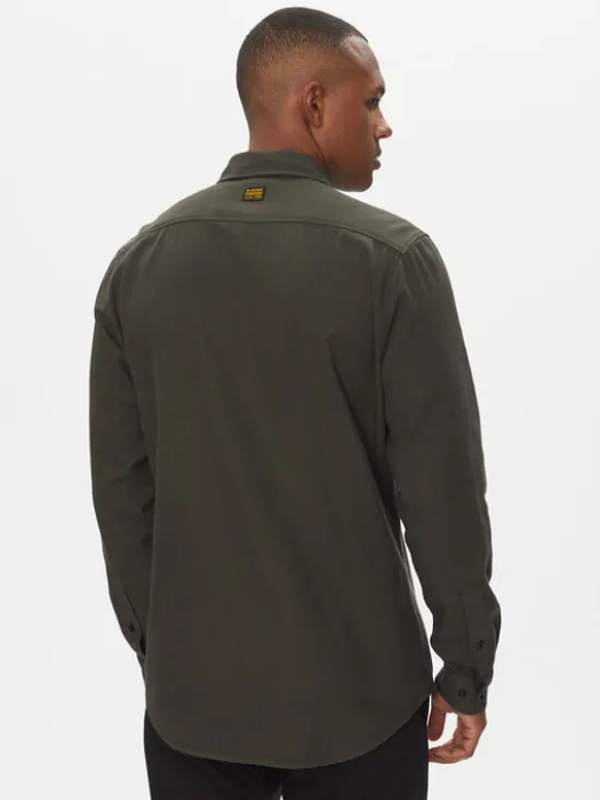 G-STAR Koszula Marine D24963-D454 Brązowy Slim Fit