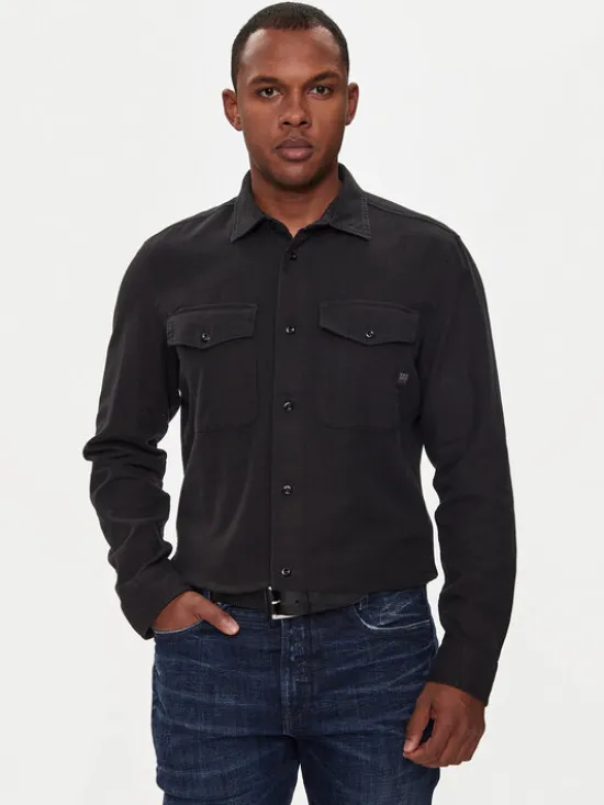 G-STAR Koszula Marine D24963-D454 Czarny Slim Fit