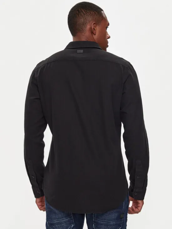 G-STAR Koszula Marine D24963-D454 Czarny Slim Fit