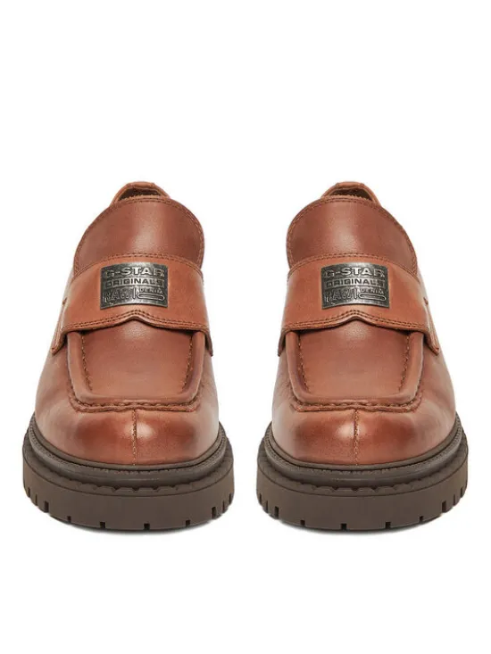G-STAR Loafersy EO-DOLUNAY-25FW05 Brązowy