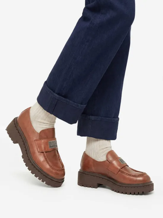 G-STAR Loafersy EO-DOLUNAY-25FW05 Brązowy
