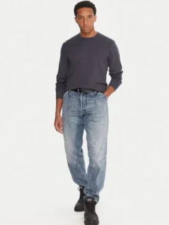 G-STAR Longsleeve Nifous D25076-D976 Granatowy Regular Fit