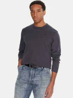 G-STAR Longsleeve Nifous D25076-D976 Granatowy Regular Fit