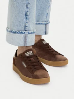 G-STAR Sneakersy EO-LO40039 Brązowy ciemny