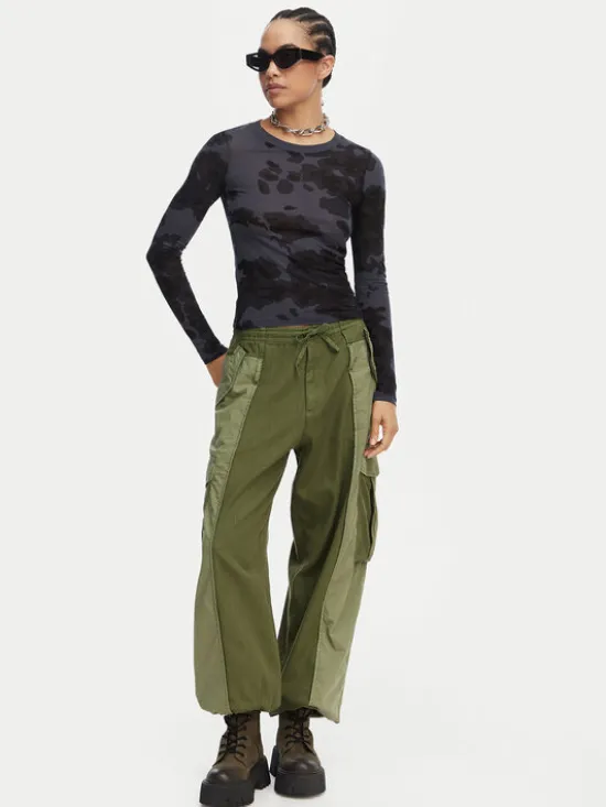 G-STAR Spodnie cargo D29010-E519 Zielony ciemny Straight Fit