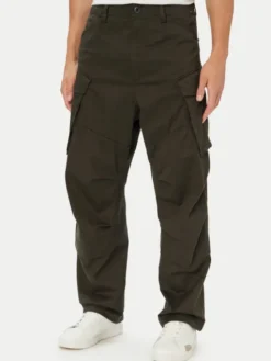 G-STAR Spodnie cargo Rovic 3D D30010 5126 Szary ciemny Relaxed Fit