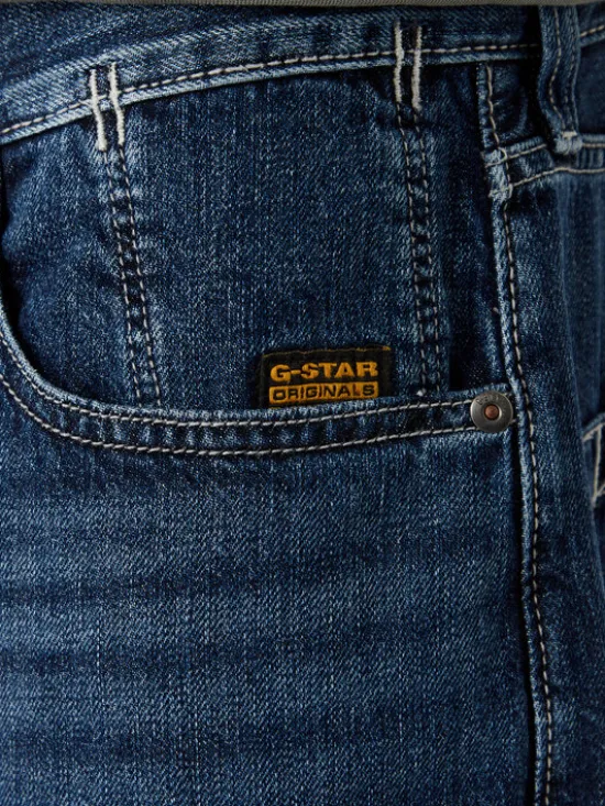 G-STAR Szorty jeansowe Deeggie D28474-D536 Niebieski Regular Fit