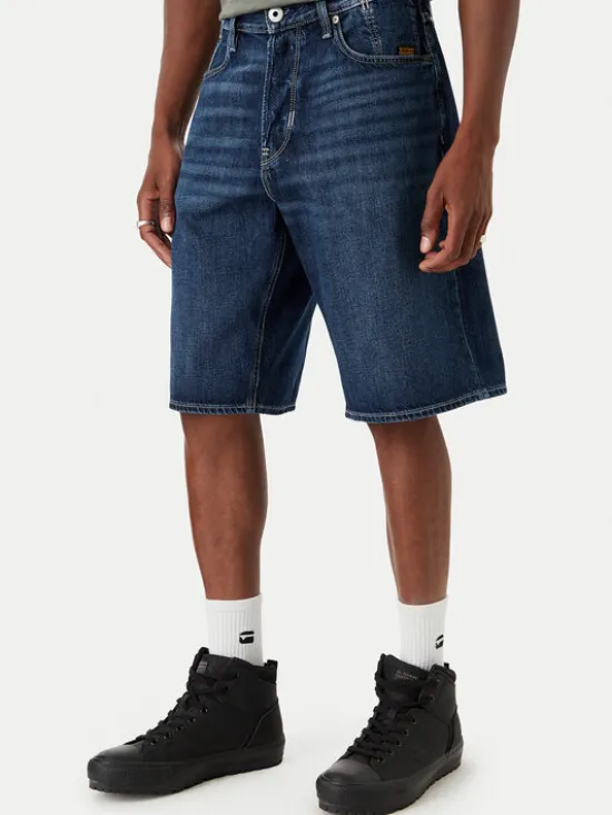 G-STAR Szorty jeansowe Deeggie D28474-D536 Niebieski Regular Fit