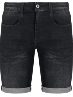 G-STAR Szorty jeansowe 3301 Slim ½ D10481-A634-9887 Czarny Slim Fit