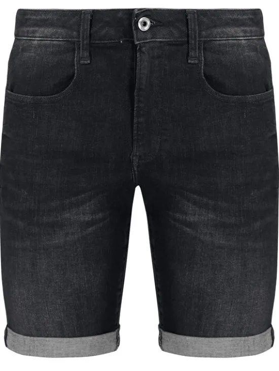 G-STAR Szorty jeansowe 3301 Slim ½ D10481-A634-9887 Czarny Slim Fit