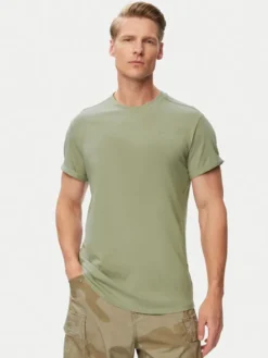 G-STAR T-Shirt Lash D16396-B353 Zielony Regular Fit