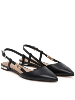 Guess Baleriny FLTFRA LEA05 Czarny