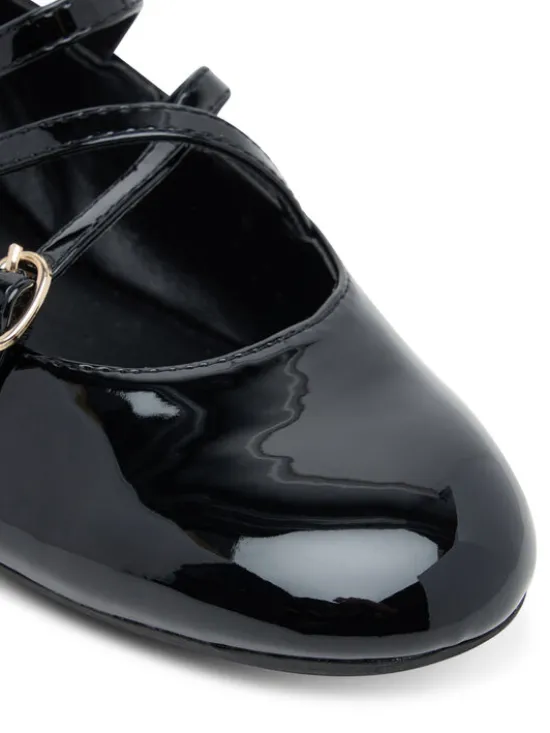Guess Baleriny FLTKAL PAF02 Czarny