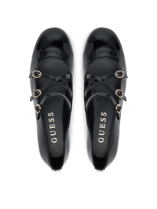 Guess Baleriny FLTKAL PAF02 Czarny