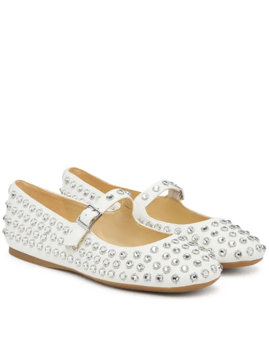 Guess Baleriny FLTKDL ELE02 Biały