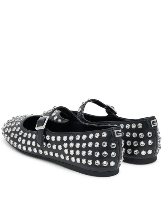 Guess Baleriny FLTKDL ELE02 Czarny