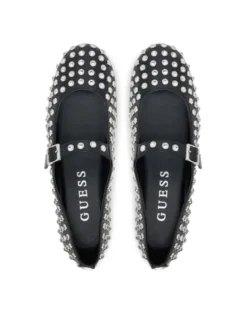 Guess Baleriny FLTKDL ELE02 Czarny