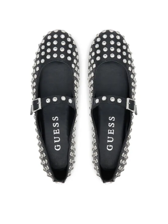 Guess Baleriny FLTKDL ELE02 Czarny