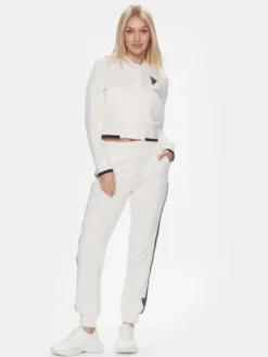 Guess Bluza Cheri Baseball V4RQ07 KBSL0 Biały Regular Fit