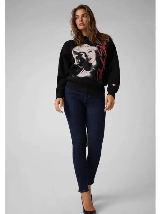 Guess Bluza 184346 Czarny Classic Fit