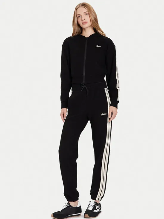 Guess Bluza V5BQ17 KCX52 Czarny Regular Fit