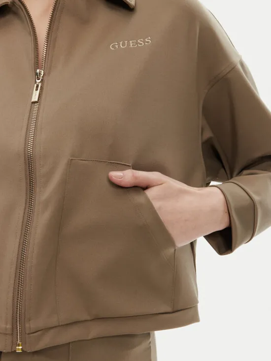 Guess Bluza V5YL08 KCX42 Brązowy Regular Fit