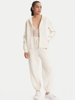 Guess Bluza V5YQ00 KB3P2 Écru Regular Fit