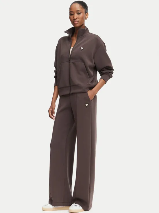 Guess Bluza V6YQ17 K4313 Brązowy Regular Fit