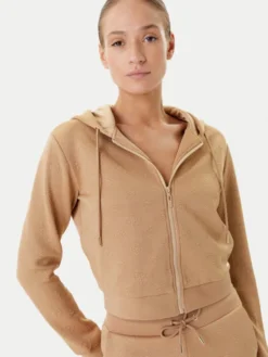 Guess Bluza V5YQ06 KBSL2 Brązowy Regular Fit