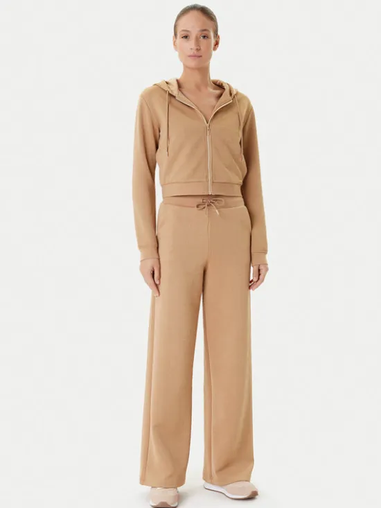Guess Bluza V5YQ06 KBSL2 Brązowy Regular Fit