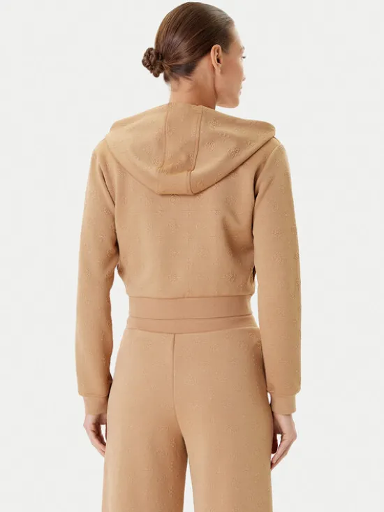 Guess Bluza V5YQ06 KBSL2 Brązowy Regular Fit