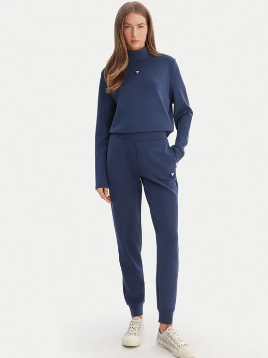 Guess Bluza V4YQ05 KCAY2 Granatowy Regular Fit