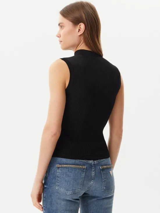 Guess Bluzka W5GR10 Z3L10 Czarny Regular Fit
