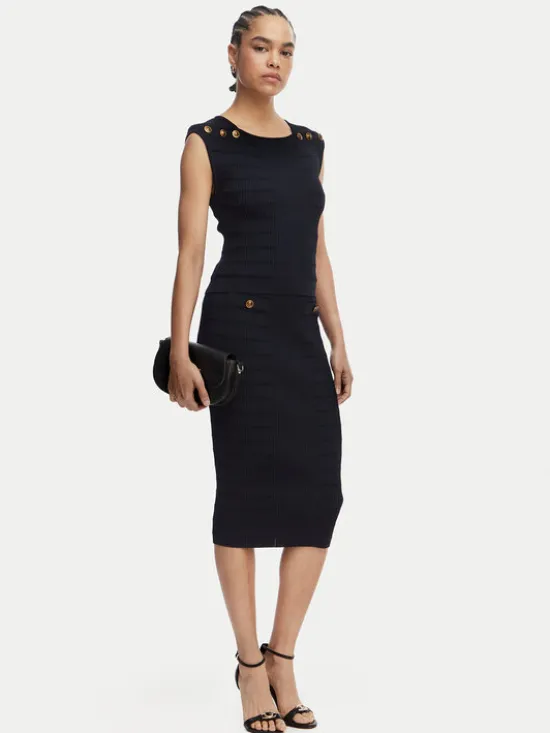 Guess Bluzka W5YR12 Z0130 Granatowy Regular Fit