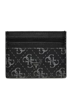 Guess Etui na karty kredytowe SMVELE LEA25 Szary