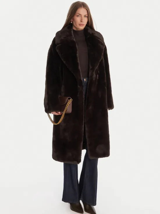 Guess Futro W5BL95 WJ110 Brązowy Regular Fit