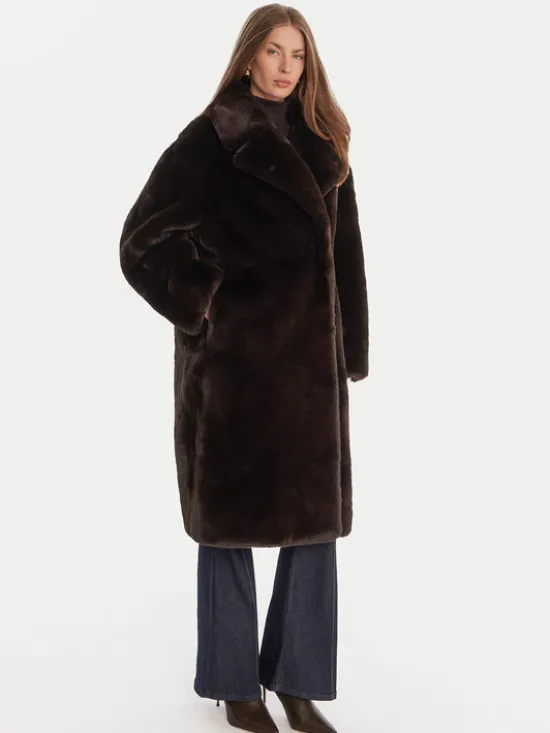 Guess Futro W5BL95 WJ110 Brązowy Regular Fit
