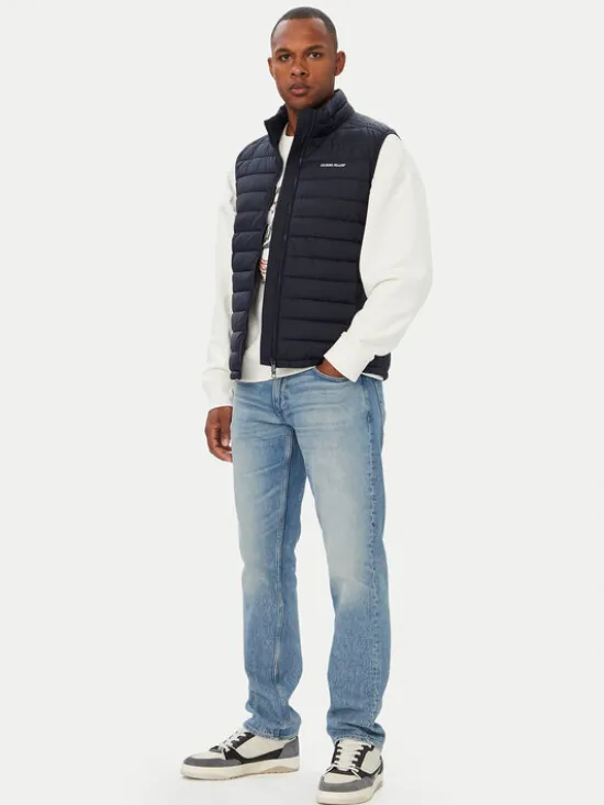 Guess Jeans Bezrękawnik M6YL07 W2647 Granatowy Regular Fit