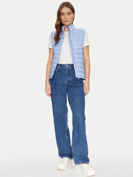Guess Jeans Bezrękawnik W5RN55 WHAB2 Niebieski Regular Fit