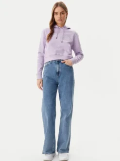 Guess Jeans Bluza W5GQ22 K68I4 Fioletowy Regular Fit