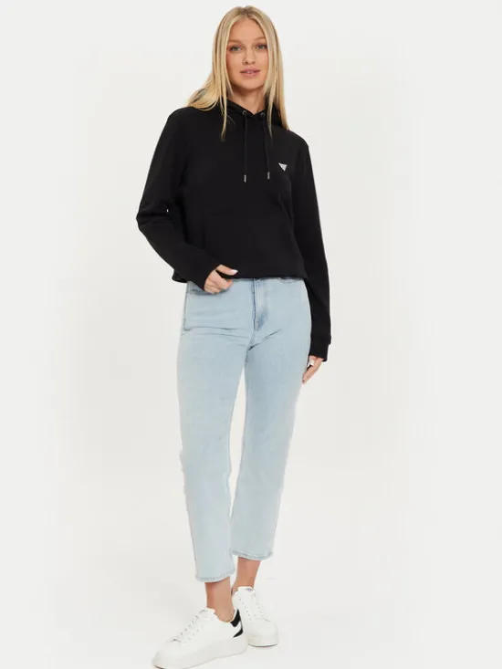 Guess Jeans Bluza W4YQ04 KC811 Czarny Classic Fit
