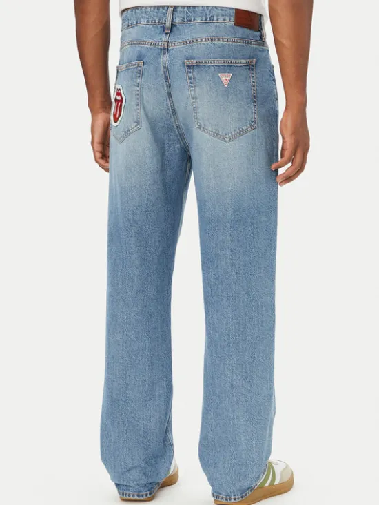 Guess Jeans Jeansy M6BAB3 D1873 Niebieski jasny Regular Fit