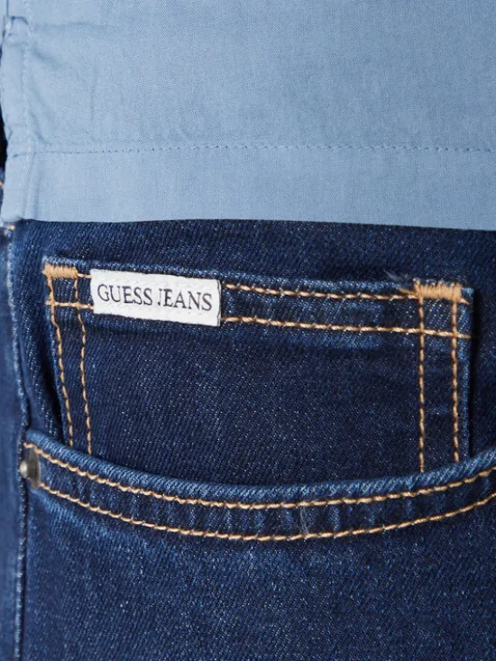 Guess Jeans Jeansy M6RA0F D6326 Granatowy Regular Fit